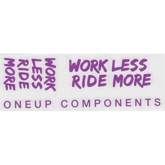 OneUp Components Riser Bar Decal Kit, Purple