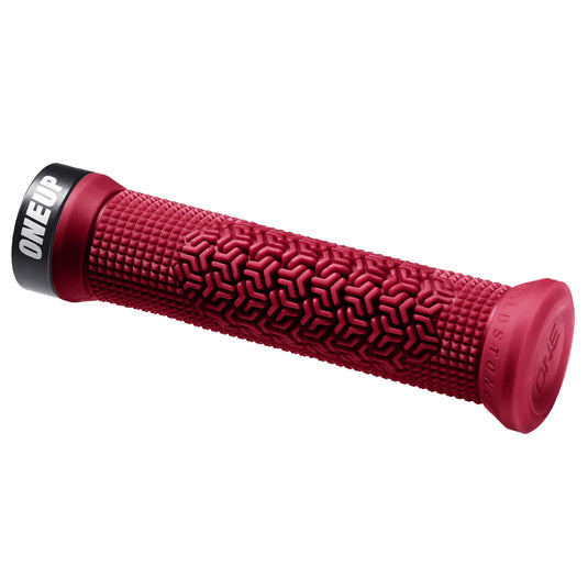 OneUp Components Jackson Goldstone Lock-On Grips, Maroon