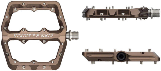 Wolf Tooth Waveform Aluminum Pedals Large Espresso
