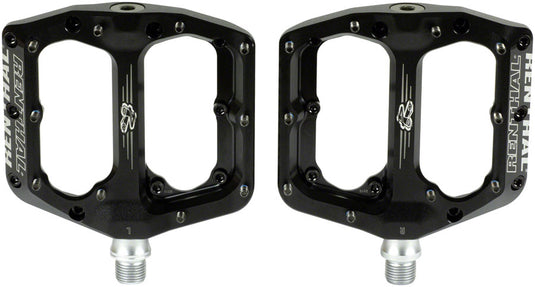 Renthal Revo-F Platform Pedals, Body: Aluminum, Spindle: Cr-Mo, 9/16'', Black