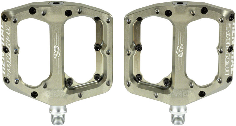 Load image into Gallery viewer, Renthal Revo-F Platform Pedals, Body: Aluminum, Spindle: Cr-Mo, 9/16'', Gold

