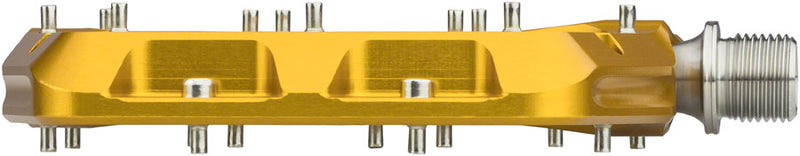 Load image into Gallery viewer, Wolf Tooth Components Waveform Platform Pedal, Large, Gold
