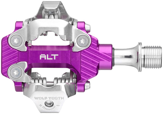 Wolf Tooth ALT XC Clipless Pedals - Dual Sided Clipless, Alloy, 9/16