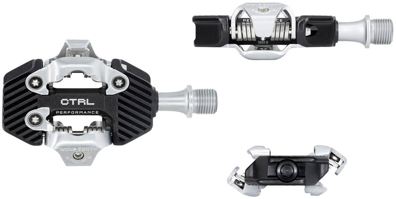 Load image into Gallery viewer, Wolf Tooth CTRL Trail Performance Clipless Pedals - Dual Sided Clipless, Alloy, 9/16", Black, Pair, Shimano SPD
