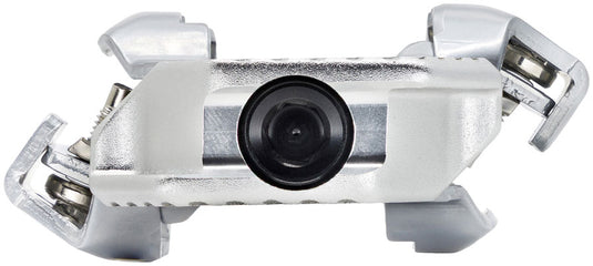 Wolf Tooth CTRL Trail Performance Clipless Pedals - Dual Sided Clipless, Alloy, 9/16", Raw Silver, Pair, Shimano SPD