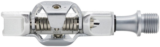 Wolf Tooth CTRL Trail Performance Clipless Pedals - Dual Sided Clipless, Alloy, 9/16", Raw Silver, Pair, Shimano SPD