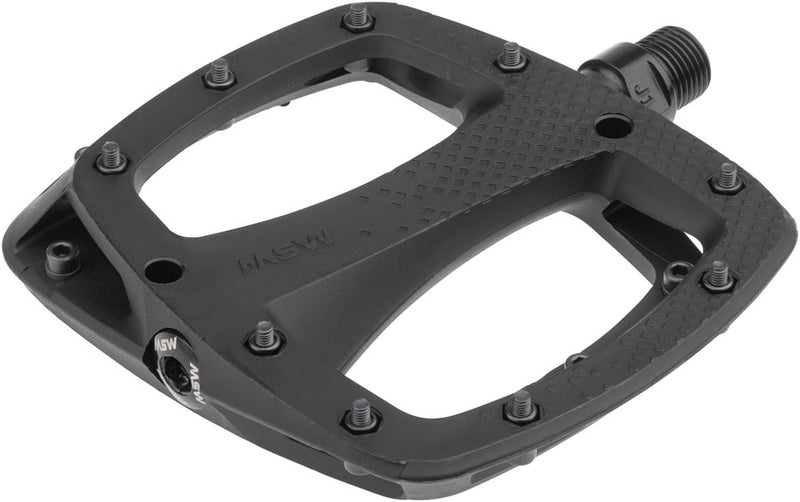 Load image into Gallery viewer, MSW-Thump-Pedals-with-Replaceable-Pins-Flat-Platform-Pedals-Composite-Chromoly-Steel-PEDL1529-Bicycle-Pedals
