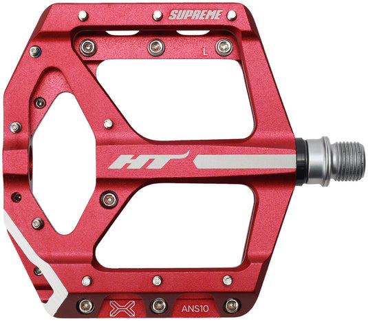HT-Components-ANS10-Supreme-Flat-Platform-Pedals-Aluminum-Chromoly-Steel-PEDL1982-Bicycle-Pedals