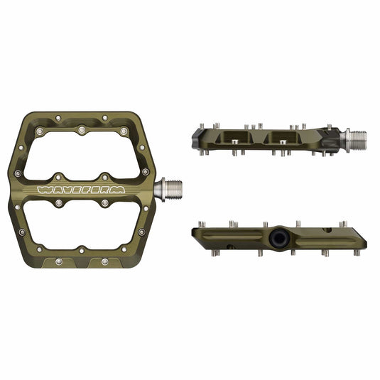Wolf Tooth Components Waveform Platform Pedal, Large, Olive