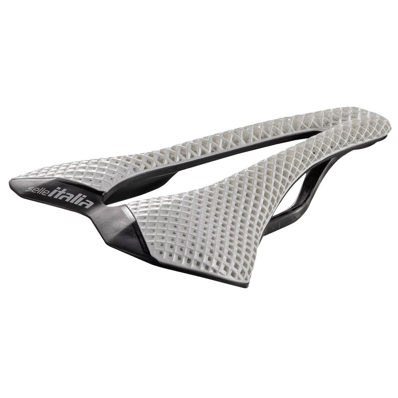 Load image into Gallery viewer, Selle Italia SLR 3D Carbon Opal, S3, Carbon Rails, 3D Print, White
