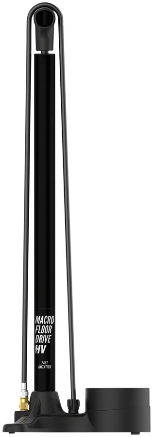 Lezyne Macro Floor Drive HV Floor Pump, ABS-1 Pro, Flat Black