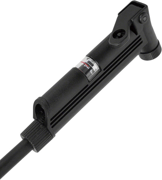 Topeak Mini Morph G Pump - with Gauge, Black, 140psi