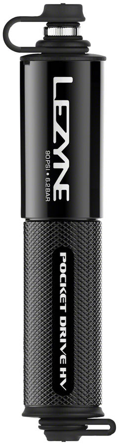 Lezyne Pocket Drive HV Frame Pump - Gloss Black