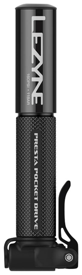Load image into Gallery viewer, Lezyne PRESTA POCKET DRIVE Pump, 145mm, 160psi, Black
