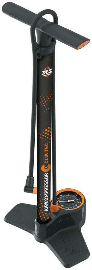 SKS Airkompressor ClikTek 10.0 Floor Pump - 144 PSI, 900mm Hose, 80mm Gauge
