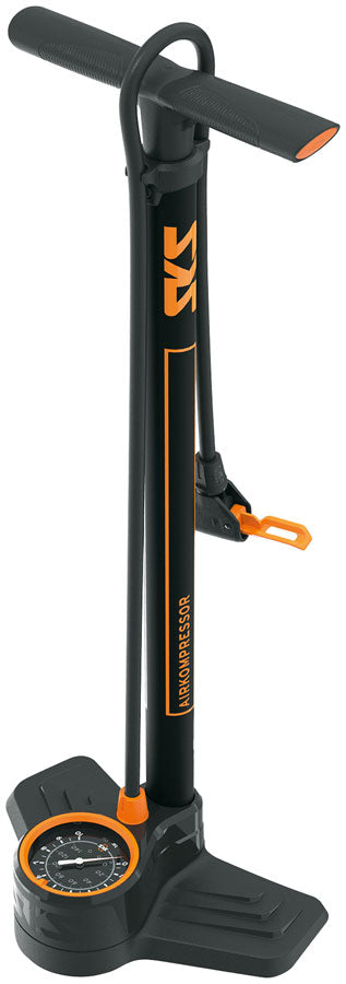 SKS Airkompressor 10.0 MV Valve Floor Pump - 144 PSI, 900mm Hose, 80mm Gauge