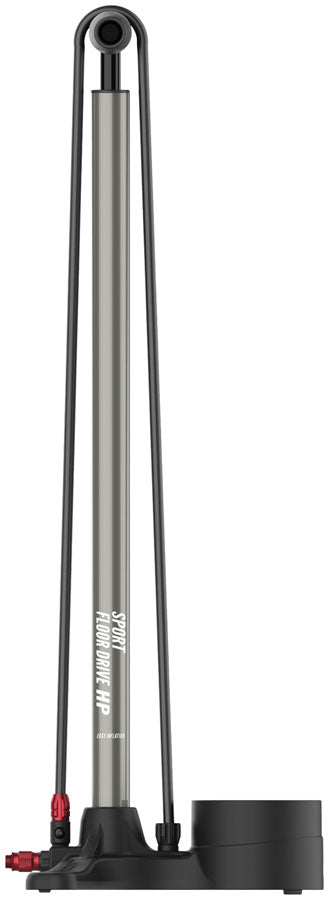 Lezyne Steel Floor Drive Floor Pump, ABS-1 Pro Chuck, 220psi, Grey