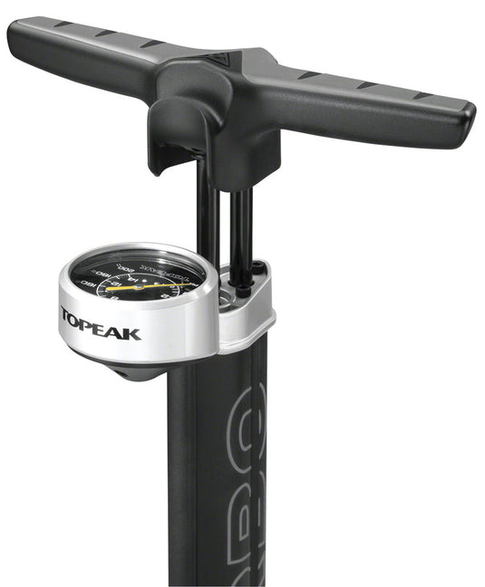 Topeak Joe Blow Twin Turbo Floor Pump PV/SV 200psi Black