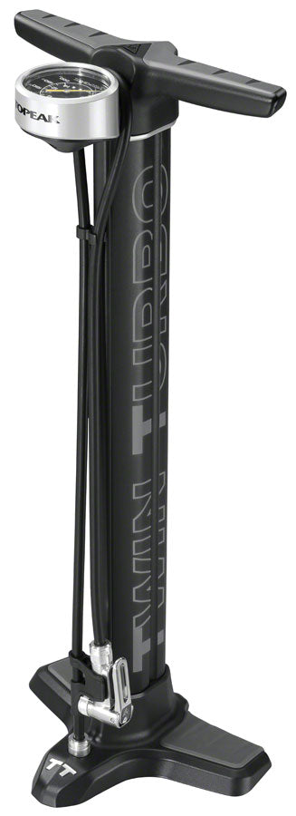 Topeak-JoeBlow-Twin-Turbo-Floor-Pump-Floor-Pump-3inch-Analog-Presta-and-Schrader-PU1701-Bicycle-Floor-Pump