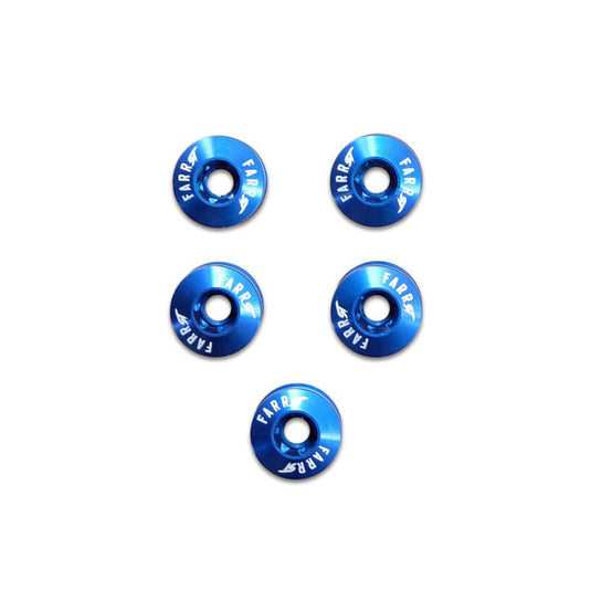 Farr-ST BMX Alloy Torx Chainring Bolts, 5pc Set, Blue