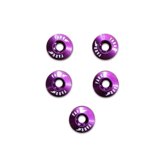 Farr-ST BMX Alloy Torx Chainring Bolts, 5pc Set, Purple