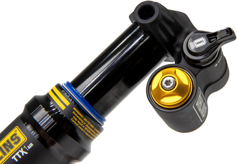 Load image into Gallery viewer, Ohlins TTX1 Air m.2 Rear Shock - Metric, 165mm x 45mm, Adjustable Volume Air Spring, Trunnion, Black

