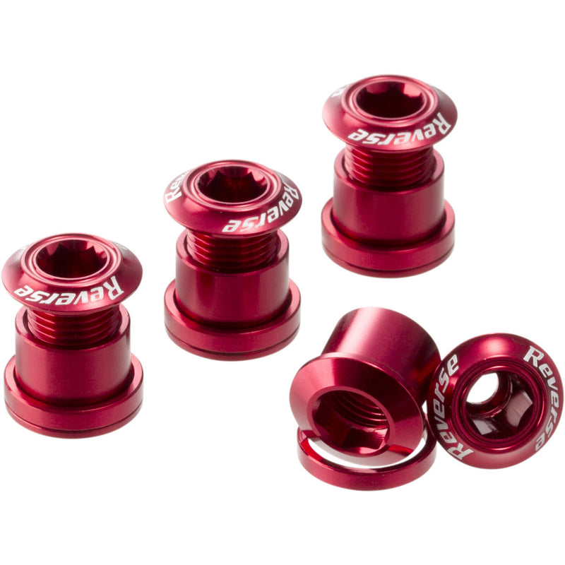 Load image into Gallery viewer, Reverse-Chainring-Bolt-Set-with-2.5mm-Spacers-Axle-Spacer-AXSP0052
