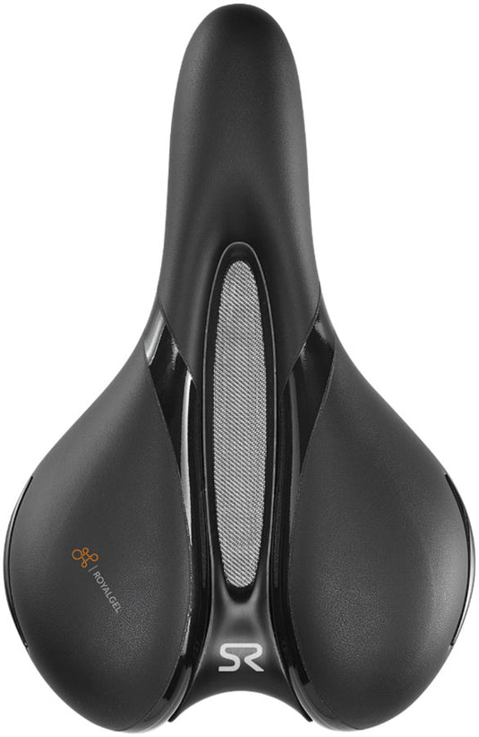 Selle Royal Respiro Stracciatella Saddle - Manganese, Black, Moderate