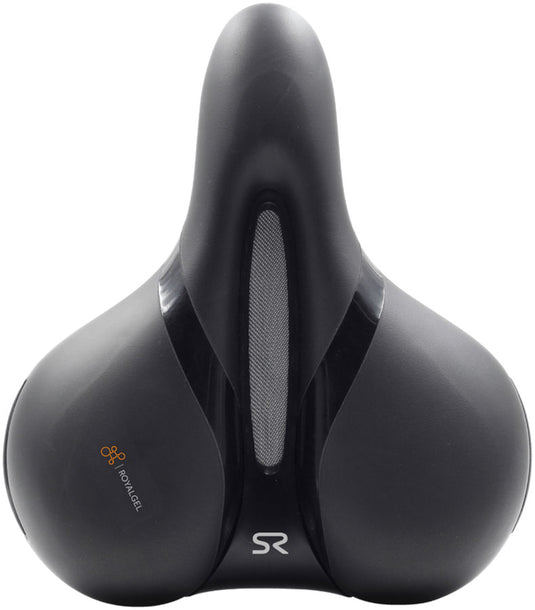Selle Royal Respiro Stracciatella Saddle - Steel, Black, Relaxed