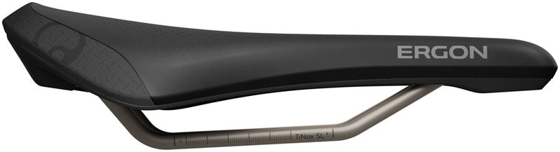 Load image into Gallery viewer, Ergon SMS Sport Gel Saddle - TiNox SL, Black, Men's, Small/Medium
