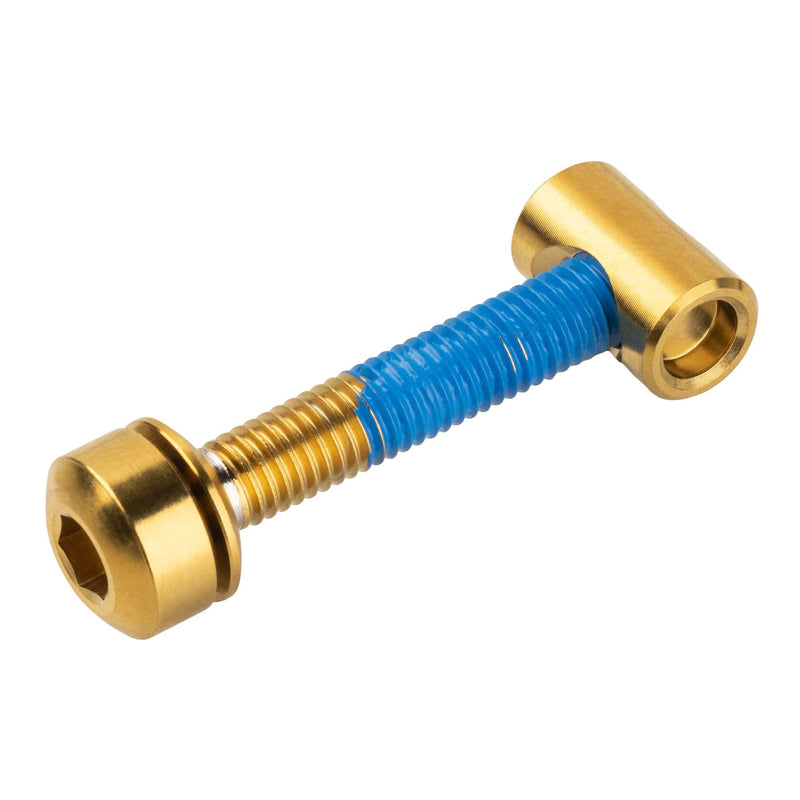 Load image into Gallery viewer, Titanium Oil Slick Seatpost Clamp Bolts - Self-Aligning, Lightweight Upgrade
