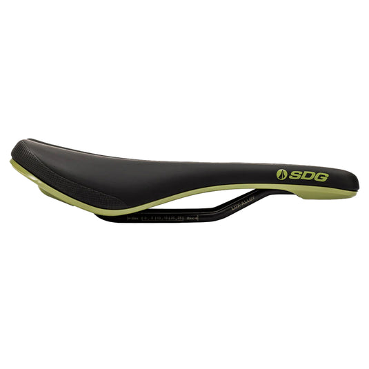 SDG Bel-Air V3 Saddle, Lux Rails, Matte Black/Olive Green