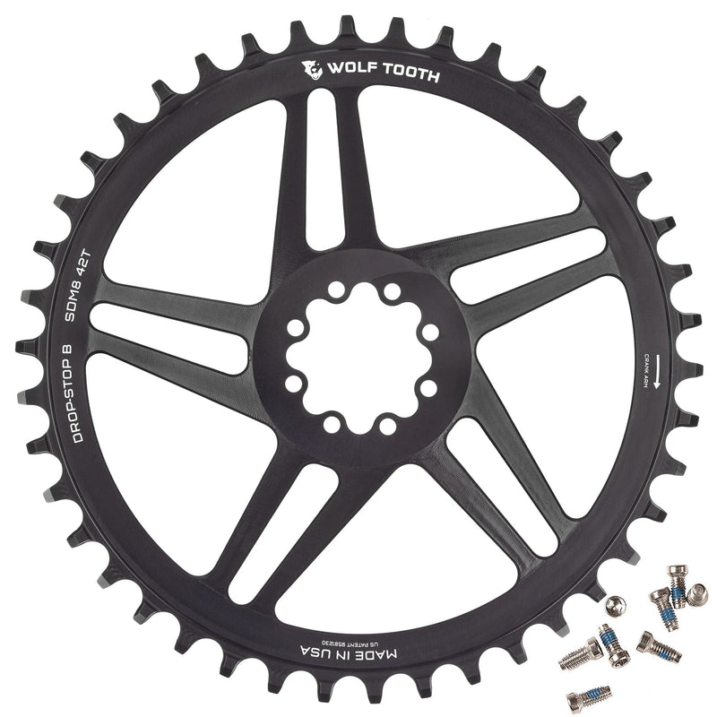 Load image into Gallery viewer, Wolf Tooth Direct Mount Chainring - 36t, SRAM 8-Bolt Direct Mount, 6mm Offset, Drop-Stop ST, Requires 12-Speed HG+
