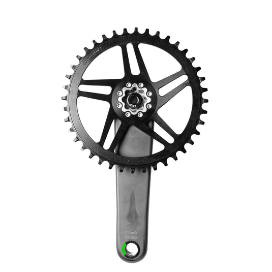 Wolf Tooth Direct Mount Chainring - 34t, SRAM 8-Bolt Direct Mount, 6mm Offset, Drop-Stop ST, Requires 12-Speed HG+