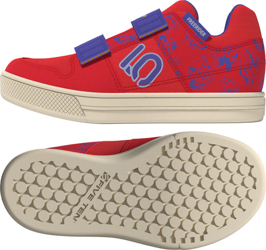 Five Ten Freerider VCS DSN Kids Flat Shoes - Pure Ruby/Violet Tone/Wonder White, 4