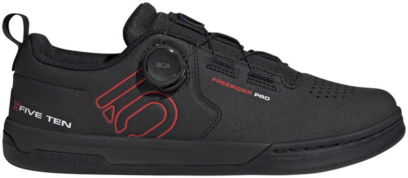 Load image into Gallery viewer, Five-Ten-Freerider-Pro-BOA-Flat-Shoes-Men's-Core-Black-Red-FTWR-White-Core-Black-Red-FTWR-White-12-Flat-Pedal-Shoes
