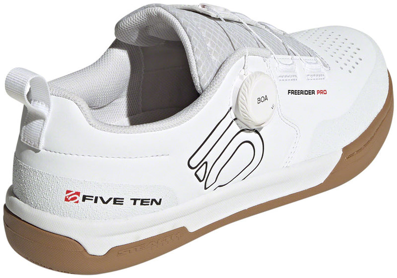 Load image into Gallery viewer, Five Ten Freerider Pro BOA Flat Shoes - Men's, FTWR White/Core Black/Red, 13
