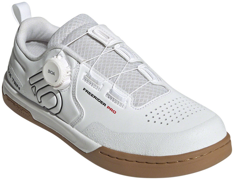 Load image into Gallery viewer, Five Ten Freerider Pro BOA Flat Shoes - Men's, FTWR White/Core Black/Red, 13
