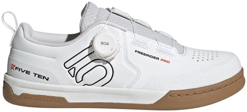 Load image into Gallery viewer, Five-Ten-Freerider-Pro-BOA-Flat-Shoes-Men's-FTWR-White-Core-Black-Red-FTWR-White-Core-Black-Red-13-Flat-Pedal-Shoes
