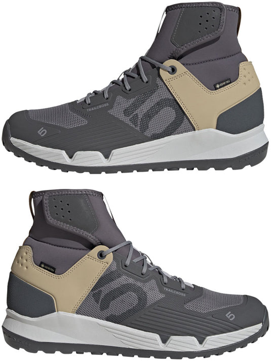 Five Ten Trailcross GTX Flat Shoes - Men's, Gray 5 / Gray 3 / Bronze, 11.5