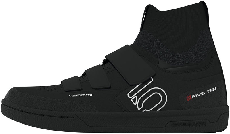 Load image into Gallery viewer, Five-Ten-Freerider-Pro-Mid-VCS-Flat-Shoes-Men's-Black-Footwear-White-Carbon-Flat-Pedal-Shoes
