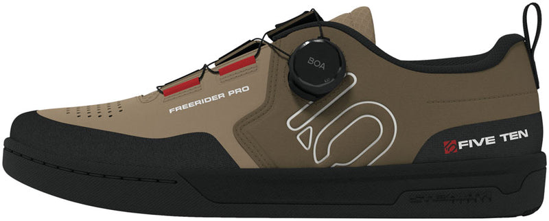 Load image into Gallery viewer, Five-Ten-Freerider-Pro-Boa-Flat-Shoes-Men's-Cardboard-Off-White-Core-Black-Flat-Pedal-Shoes
