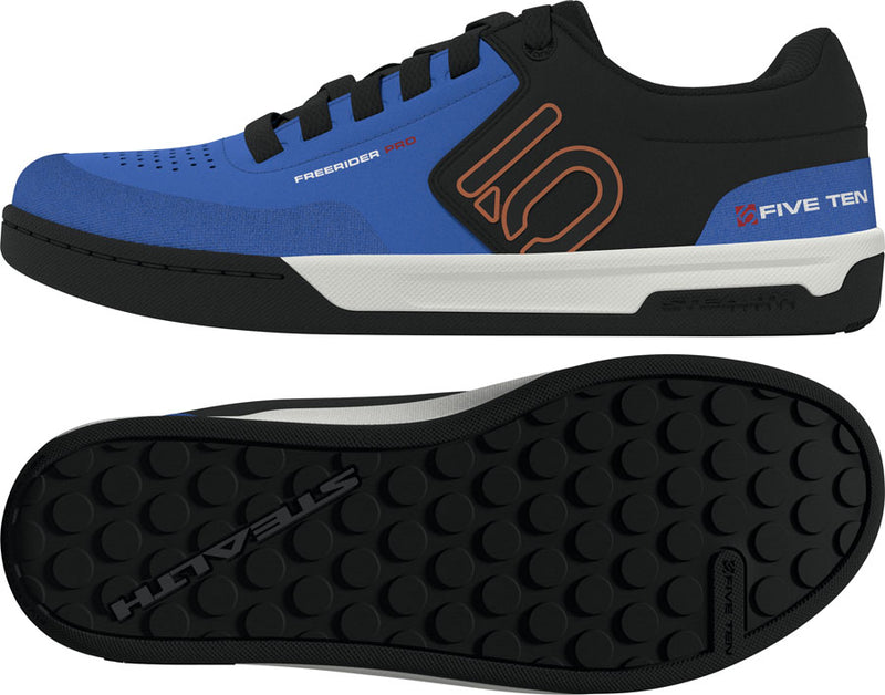 Load image into Gallery viewer, Five Ten Freerider Pro Flat Shoes - Men's, Core Black/Pure Orange/Ray Blue, 7.5
