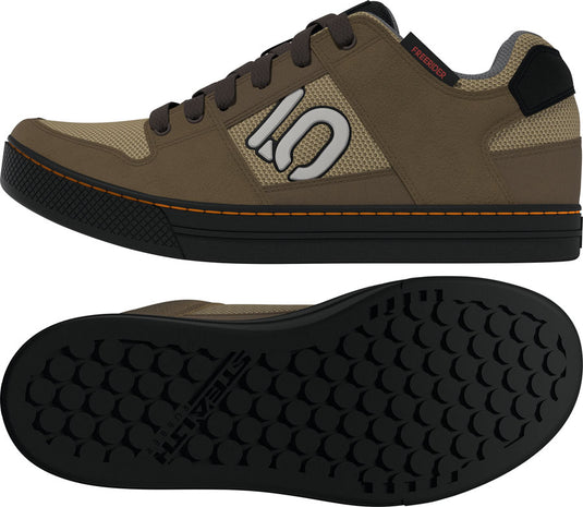 Five Ten Freerider Flat Shoes - Men's, Cardboard/Wonder Alumina/Pure Tangerine, 9.5
