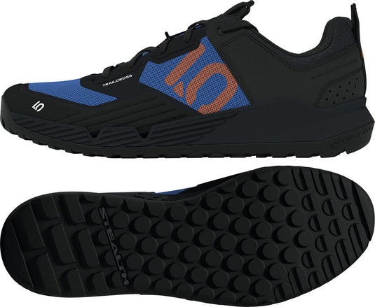 Five Ten Trailcross XT Flat Shoes - Men's, Core Black/Pure Orange/Ray Blue, 8