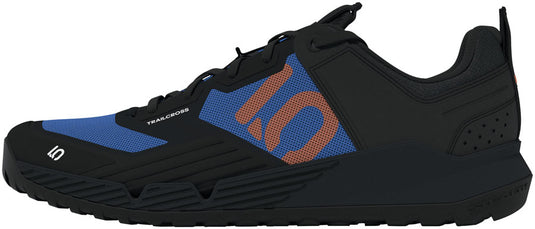 Five-Ten-Trailcross-XT-Flat-Shoes-Men's-Core-Black-Pure-Orange-Ray-Blue-Flat-Pedal-Shoes