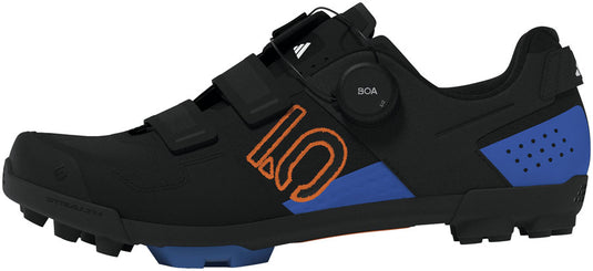 Five-Ten-Kestrel-BOA-Mountain-Clipless-Shoes-Men's-Core-Black-Pure-Orange-Ray-Blue-Core-Black-Pure-Orange-Ray-Blue-11.5-Mountain-Biking-Shoes