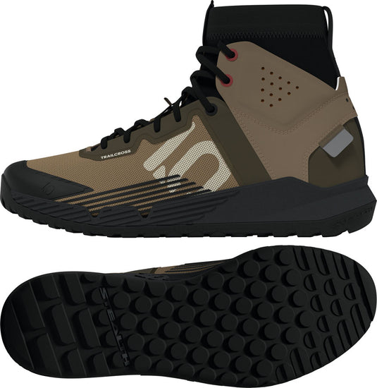 Five Ten Trailcross Mid Pro Flat Shoes - Men's, Cardboard/Off White/Core Black, 13