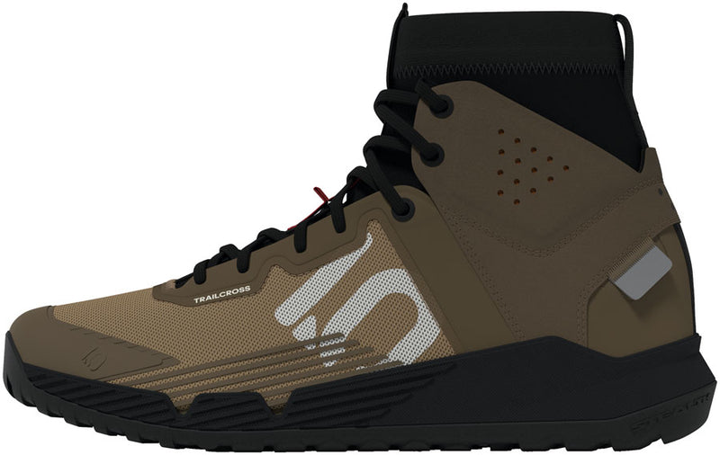 Load image into Gallery viewer, Five-Ten-Trailcross-Mid-Pro-Flat-Shoes-Men's-Cardboard-Off-White-Core-Black-Flat-Pedal-Shoes
