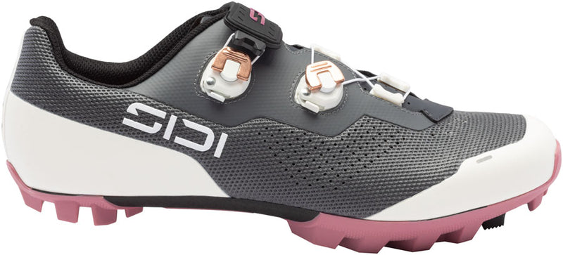Load image into Gallery viewer, SIDI-Dominator-X-XC-Clipless-Shoes-Women's-Anthracite-Ice-White-Antique-Ice-White-Mountain-Biking-Shoes
